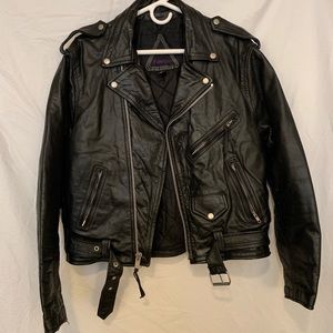 50’s style Leather Motorcycle Jacket (M40)